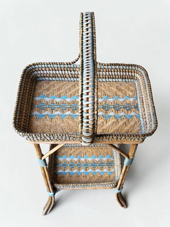 Rattan Servierwagen, Napoleon III – Wicker, Bamboo, Art Deco (photo 5 of 8)