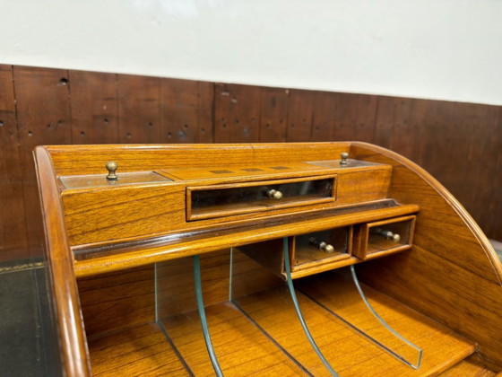 Organizzatore da scrivania inglese originale Globe Wernicke – Accessori da tavola, Vetro, Legno (photo 8 of 14)