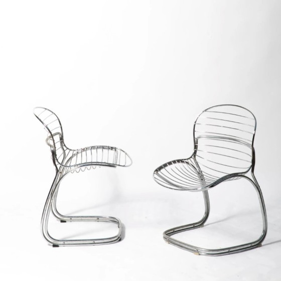 Image 1 of Gastone RINALDI Sabrina Stuhl aus verchromtem Metall