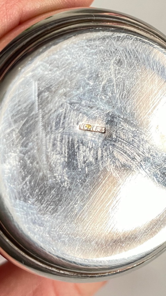 Image 1 of Silver-plated glass and napkin ring by UDNER