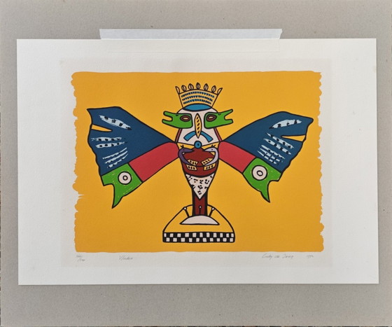 Image 1 of Serigrafía Mariposa - Lindy de Jong 1992 366/500 38x55cm