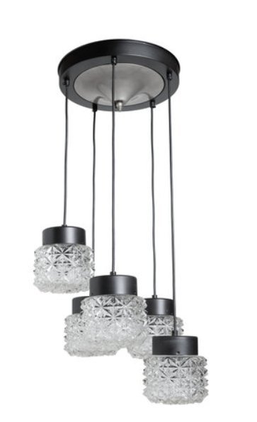 Image 1 of Lampe suspendue cascade de Raak Design en verre 1960.