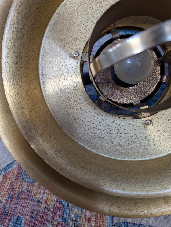 Image 1 of Lampe pendante vintage en laiton, design danois par Vitrika