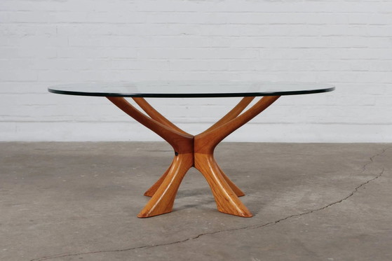 Teak Couchtisch T188 Illum Wikkelsø Eilersen 60er Jahre – Niels Eilersen, Couchtische, Holz, Glas (photo 14 of 14)