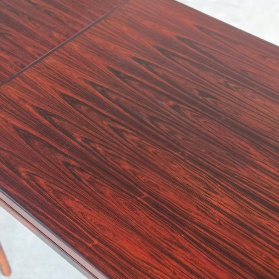 Johannes Andersen, Christian Linneberg, vintage Deense tafel, Andersen (Johannes), Eettafels, Hout, Bruin (foto 5 van 22)