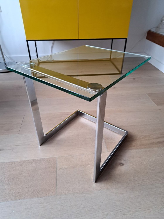 Image 1 of Tavolino Gebra, in vetro, design vintage
