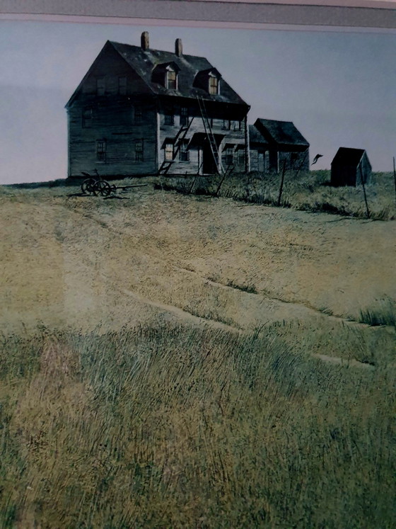 Andrew Wyeth "Christina's World" 1948 – Paintings & Drawings, Glass, Paper (photo 3 of 9)