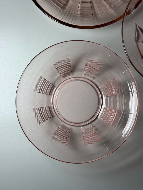 Image 1 of Servizio da portata Art Déco Rosaline "Severina" di Val Saint Lambert