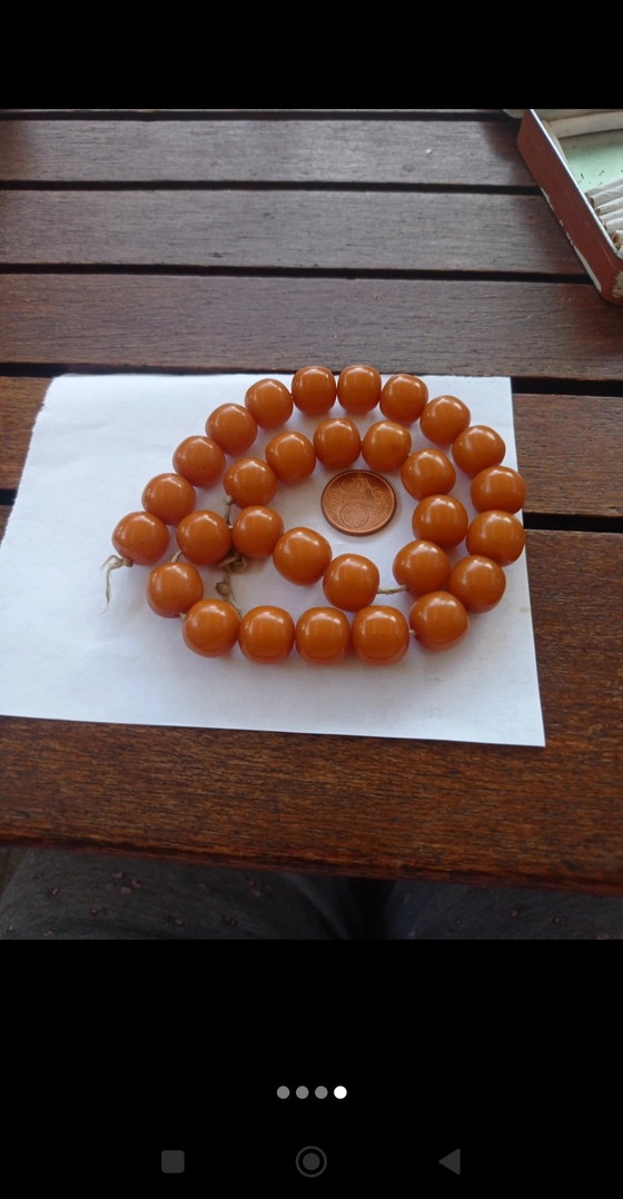 Image 1 of Faturan Bakelieten ketting, gewicht 65 g