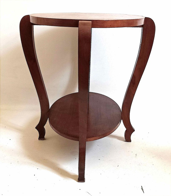 Image 1 of Guéridon Ovale Art Déco Breite 80 cm