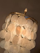 capiz schelpen lamp sale ! Goud frame