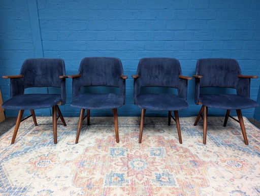 4x Vintage FT30 Stühle, Cees Braakman für Pastoe, 1950er Jahre