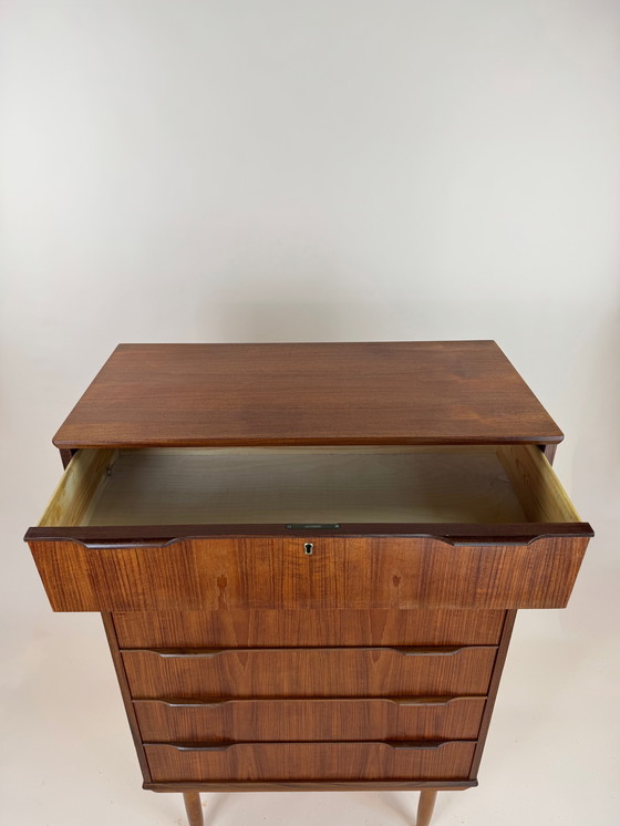 Image 1 of Danish Teak Tallboy Chest of Drawers – Spacious & Stylish Storage