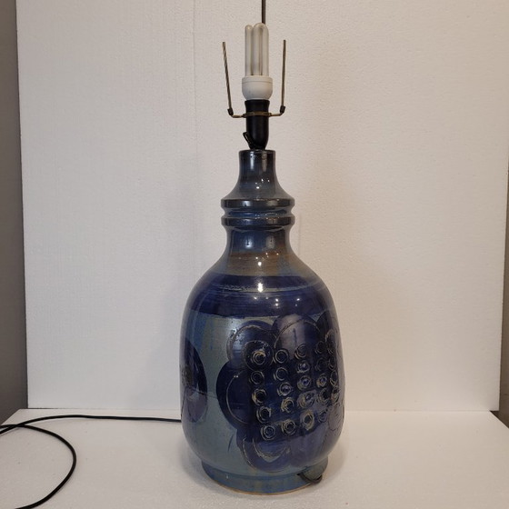 Image 1 of Tischlampe, glasierte Keramik, Hanne Stentøj, Skandinavische Moderne, 60er Jahre - Dänemark