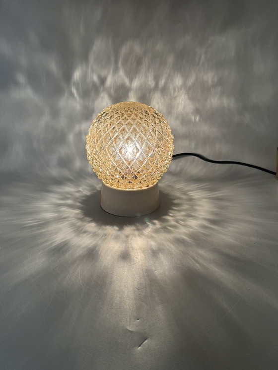 Image 1 of Vintage ceiling lamp in cut glass