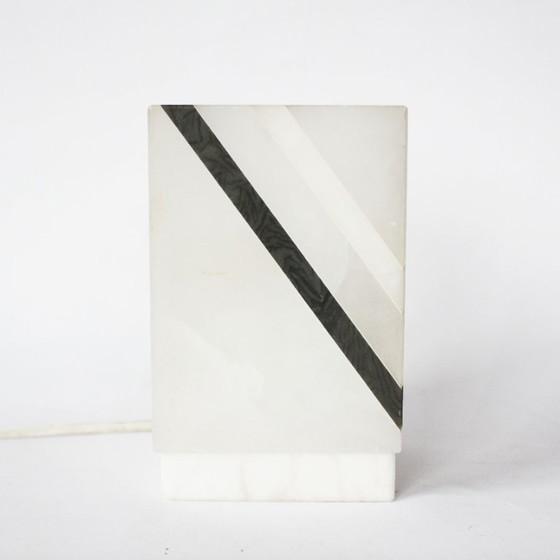 Image 1 of Lampe vintage italienne en albâtre