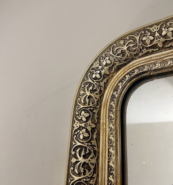 Image 1 of Espejo de mostrador antiguo de lujo 104x56cm