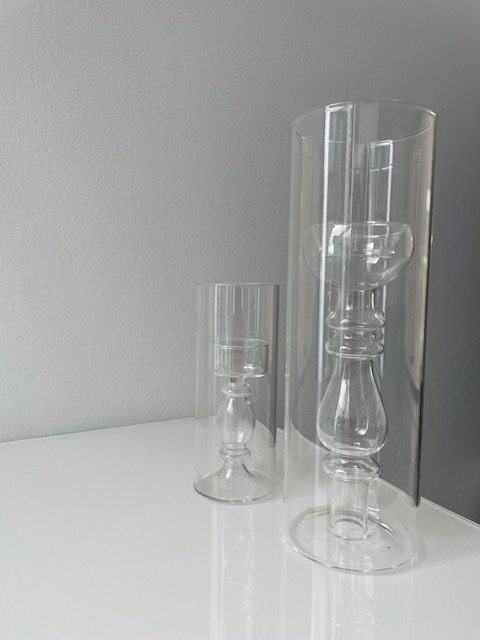 Ensemble de 2 lampes/vases Serax "Tube" - design René Barba
