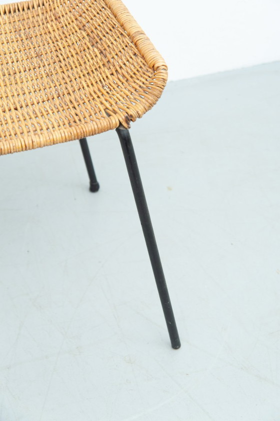 Image 1 of Rattan stool by Gian Franco Legler (1950s)