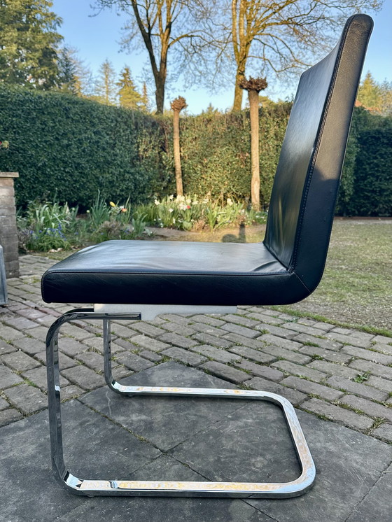 Image 1 of 6 sedie Rolf Benz Design, nere, 620