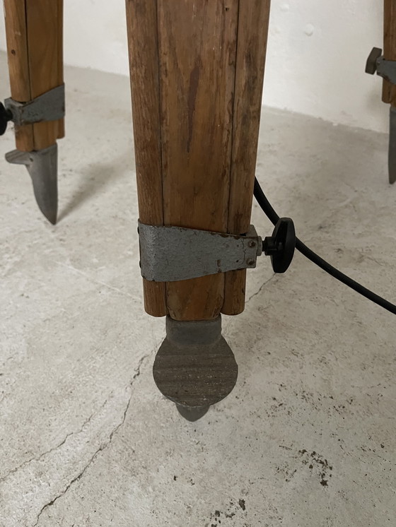 Image 1 of Lampe sur pied de théâtre, style industriel rétro art déco