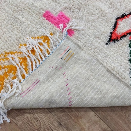 Image 1 of Azilal Wollteppich XXL Bunt – Naturwolle Handgewebt (300×244 cm)