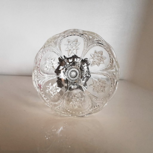 Antique cut crystal candy dish