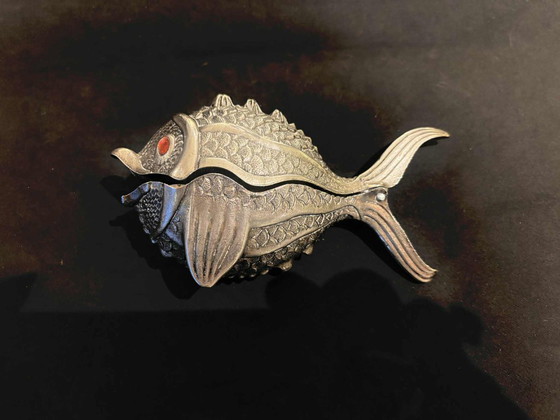 Image 1 of MCM Metal Fish Box, originariamente un posacenere