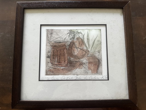 Nummerierte und signierte Gravur