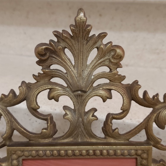 Image 1 of 2 antieke koperen ornamenten fotolijsten rococo 1900