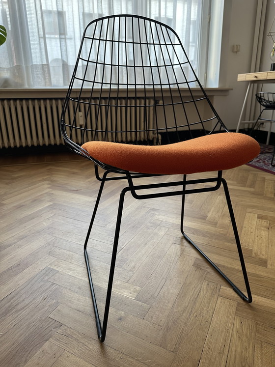 Image 1 of Set of 4 (or 6) original SM05 Wire Chairs, designed by Cees Braakman and Adriaan Dekker for Pastoe (1958).