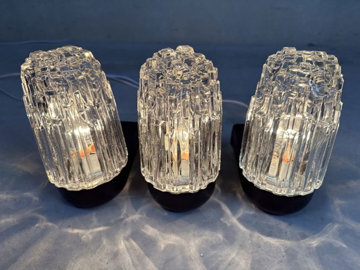3x lampe murale vintage Hoffmeister-Leuchten