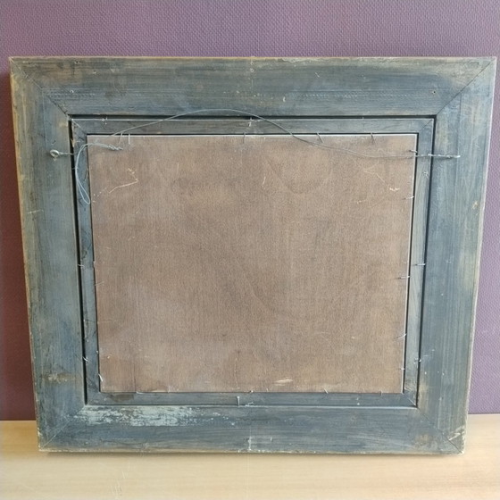 Image 1 of Large oil painting in a beautiful decorative frame - Baroque