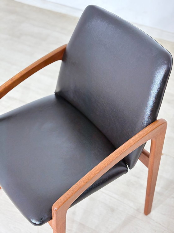 Deense designfauteuil uit het midden van de 20e eeuw / Teakhouten stoel / Fauteuil uit de jaren 60 / Deense (photo 7 of 10)