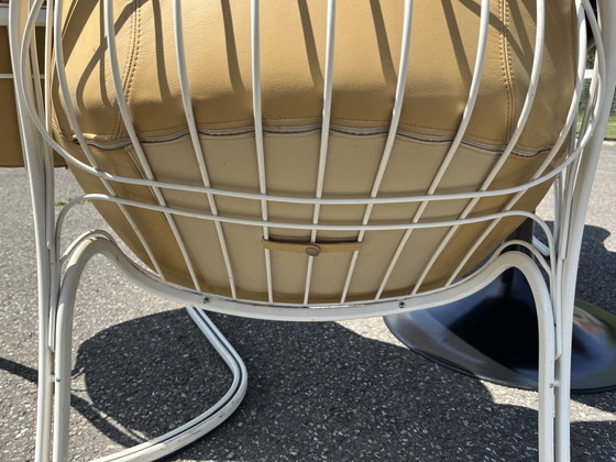 4x Sedia Vintage “Sabrina”, Gastone Rinaldi per Thema, Italy – Sedie da pranzo, Metal, Skai (photo 13 of 14)
