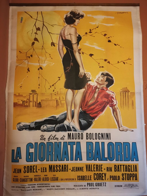 Italian film poster La giornata balorda, 1960