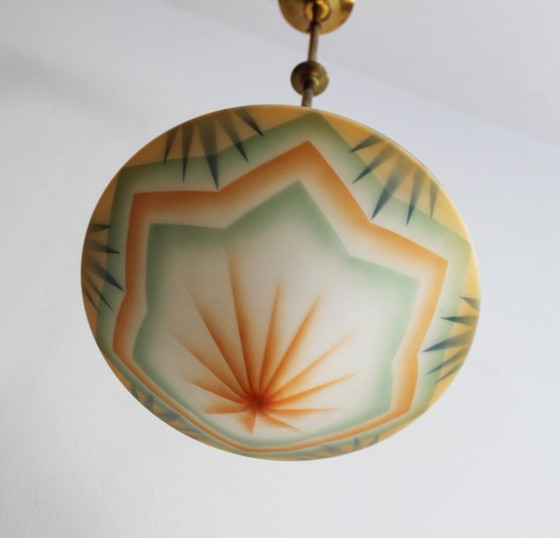 Image 1 of Rara lampada da soffitto Art Deco del 1930