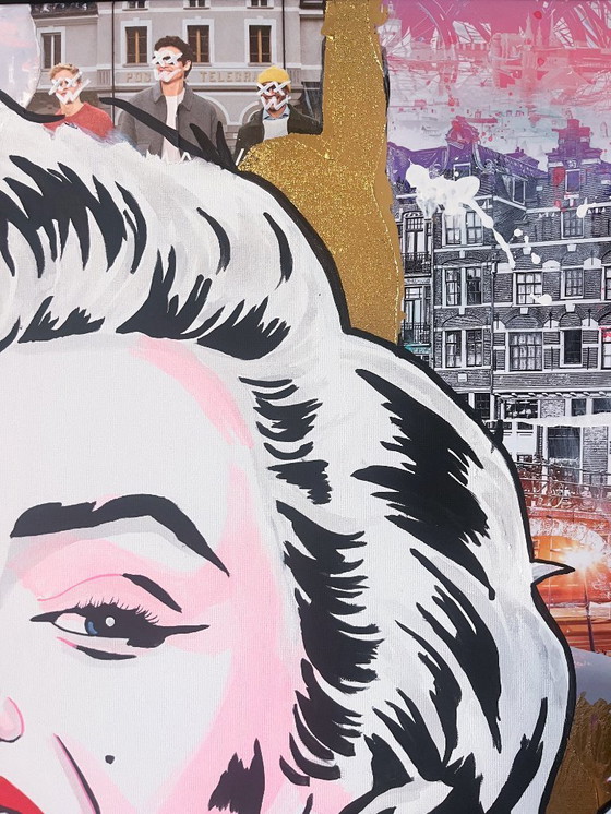 Image 1 of Dolce ribelle - Dipinto pop art 103 x 83