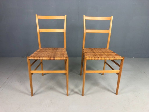 Gio Ponti Superleggera, ensemble de deux, Italie, années 1980