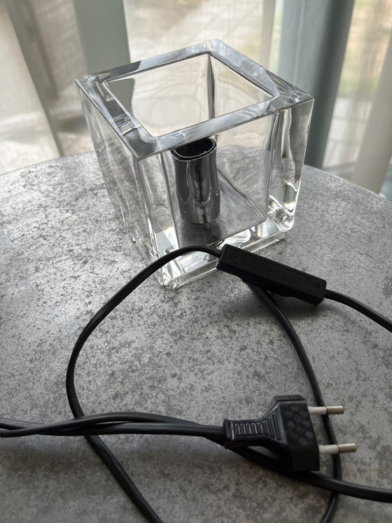 Nachtmann Ice Cube Lamp1970 – Tafellampen, Glass, Chrome (photo 4 of 5)