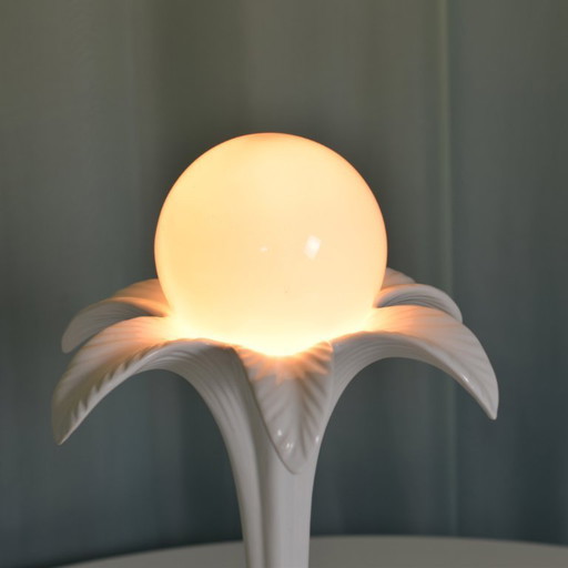 1 lámpara de mesa con forma de palmera