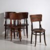 Sedie da pranzo antiche in legno curvato (c.1920). Set di 4 pezzi #6 (photo 9 of 27)