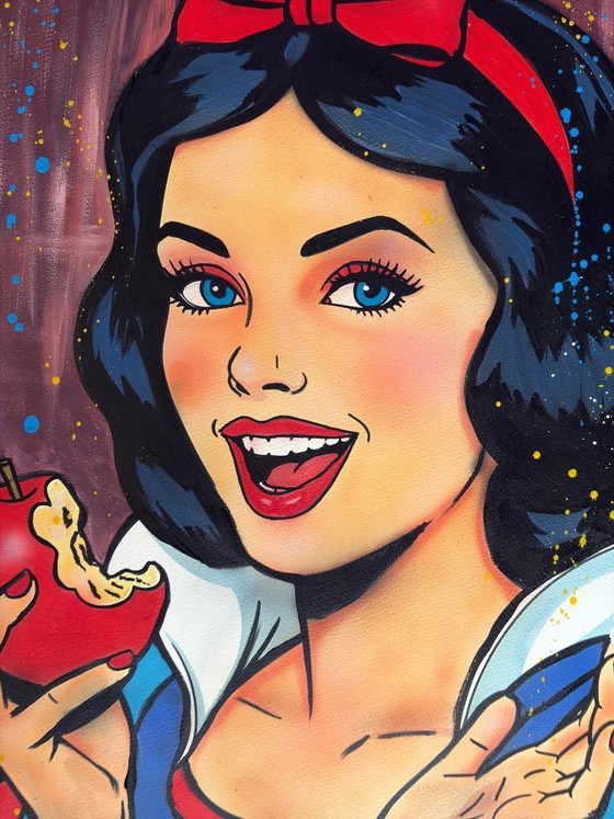 Image 1 of NO1R Visualart - Dolce tentazione - Dipinto dell'artista sotto vetro