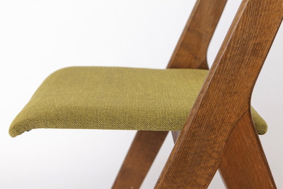 Image 1 of Set van 4 vintage Duitse eetkamerstoelen uit de jaren 70, toegeschreven aan Casala, beukenhout, mid-century modern.