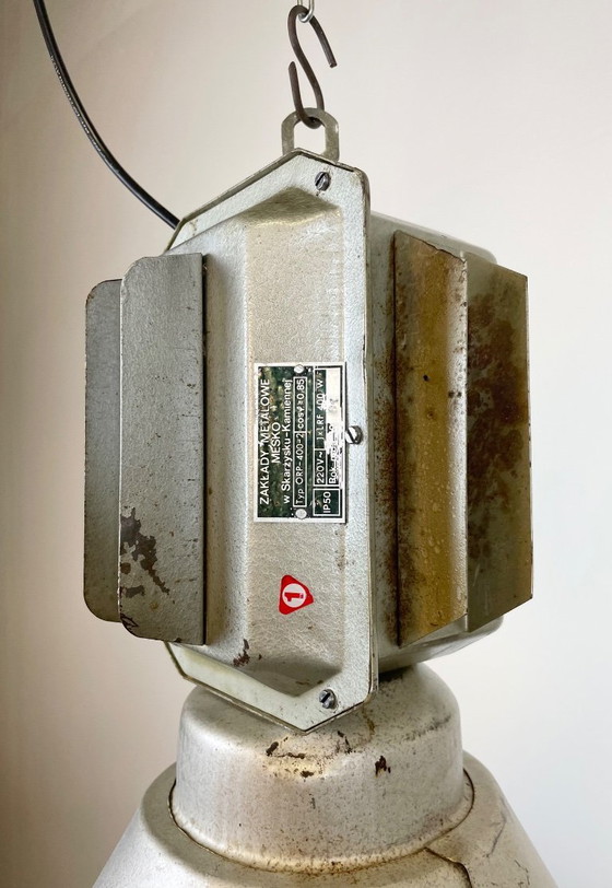 Image 1 of Industriële Poolse fabrieksplafondlamp van Mesko, jaren 90.