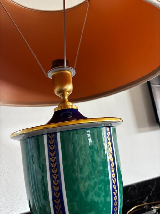 Vintage-Tischlampe – tafellampen, Porcelain, Gold (photo 2 of 10)