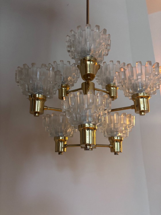 Lampadario Mid Century Hans Agne Jakobsson – Hans-Agne Jakobssen, Glass (photo 8 of 10)