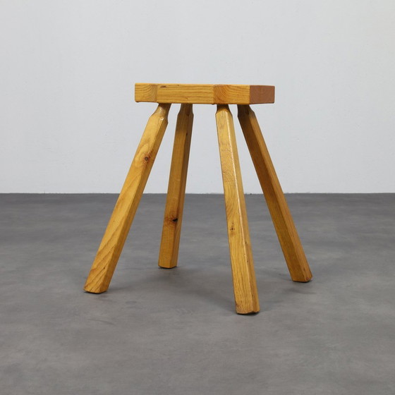 Image 1 of Vintage Stool Wood, 1970s