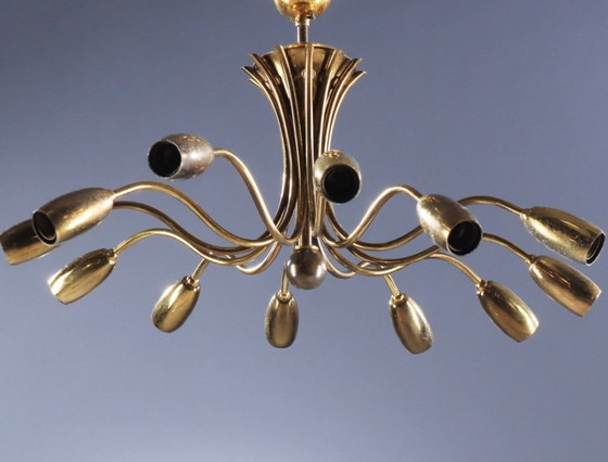 Image 1 of Sputnik in ottone Palwa con etichetta Palwa.