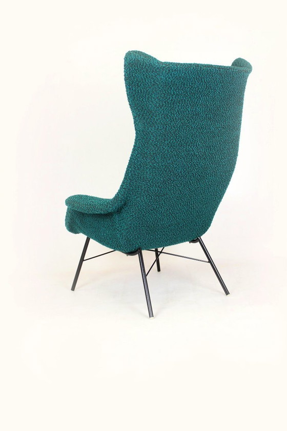 Image 1 of Wingback Lounge Chair van Miroslav Navrátil, Tsjecho-Slowakije, jaren 60